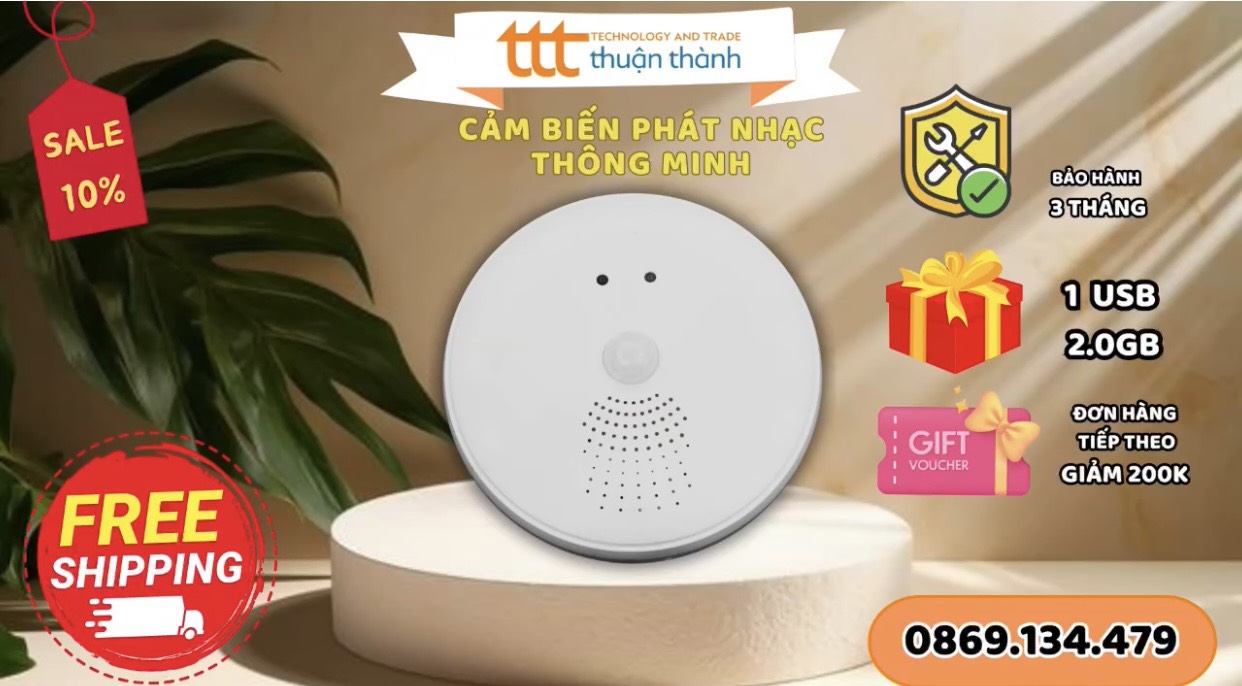 BỘ LOA CẢM BIẾN PHÁT NHẠC THÔNG MINH